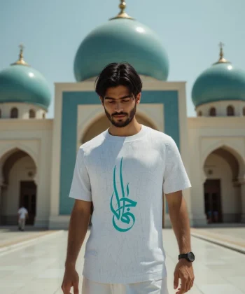 jamal mughal jharoka urdu اردو calligraphy graphic sublimation all over print tshirt