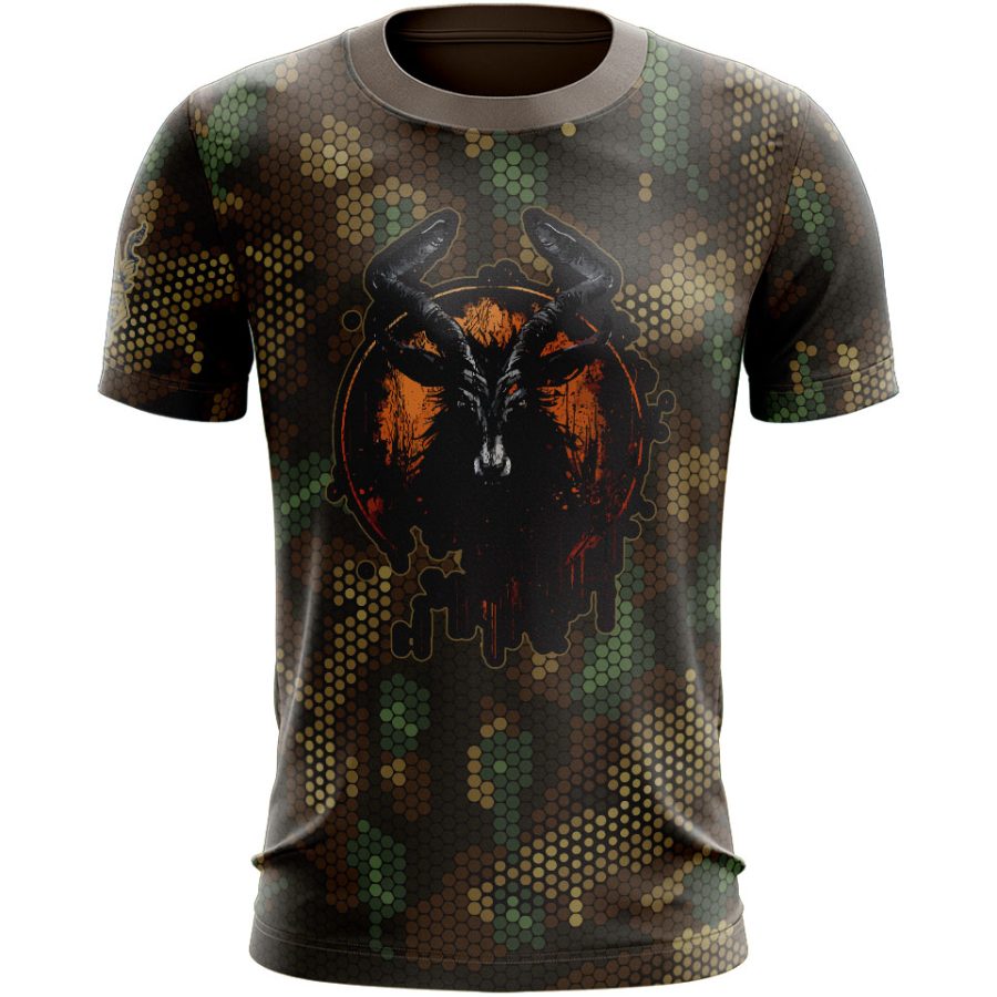 markhor pakistan army sublimation all over print tshirt