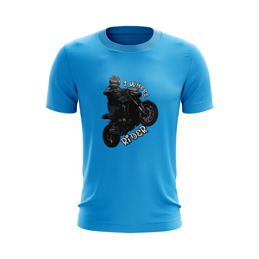 heavy bike wheelie rider graphic t shirt sticker