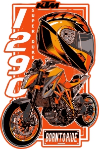 ktm trail dirt bike duke graphic t shirt sticker