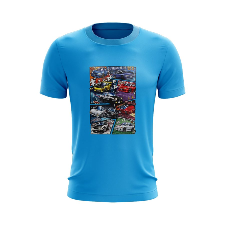 90s race drift cars jdm japan scene graphic t shirt sticker