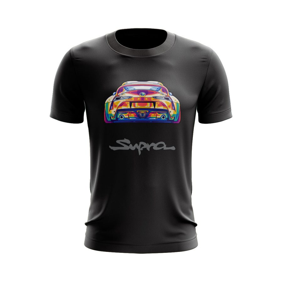 Unique digital sticker Graphic t shirt toyota Supra supercar drift machine graphic t shirt sticker