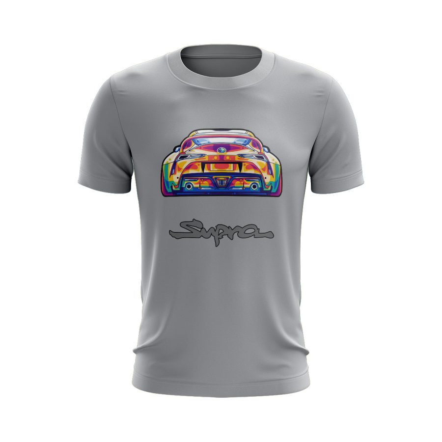 Unique digital sticker Graphic t shirt toyota Supra supercar drift machine graphic t shirt sticker