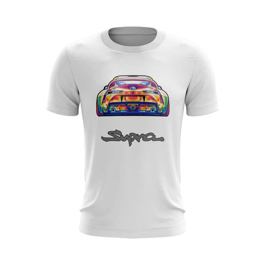 Unique digital sticker Graphic t shirt toyota Supra supercar drift machine graphic t shirt sticker