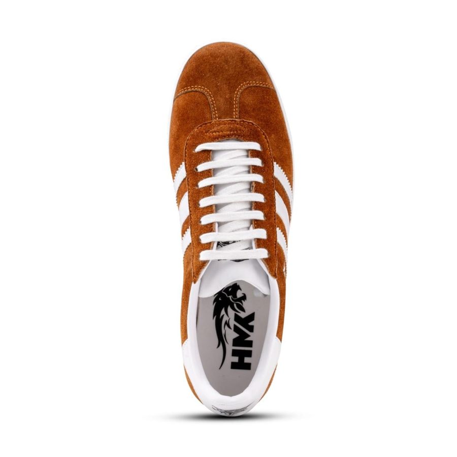 suede luxury leather upper sneaker running walking casual shoes Lumina Camel