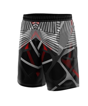 geometric pattern sublimated shorts polyester lycra all over print
