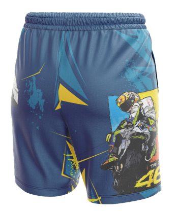 Sublimated Shorts Speed Demon 45 Graphic Racing Shorts in Navy Performance Shorts print pattern sublimated shorts polyester lycra all over print