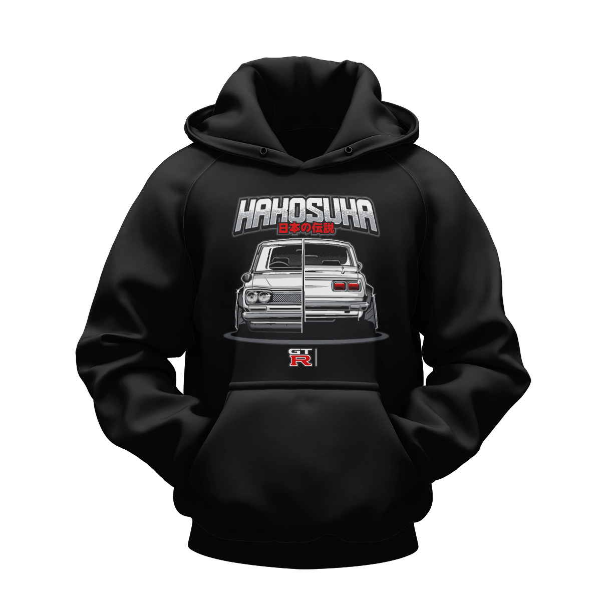 Hakosuka Nissan Skyline GT-R Japanese Car Art JDM Hoodies Hakosuka Nissan Skyline GT-R Japanese Car Art JDM Hoodies DTF Sticker all over print sublimated polo shirt