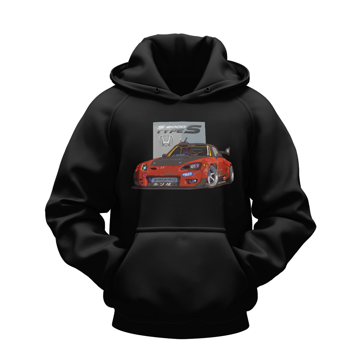 Honda s2000 turbocharge drift machine digital graphic Hoodies Honda s2000 turbocharge drift machine digital graphic Hoodies DTF Sticker all over print sublimated polo shirt