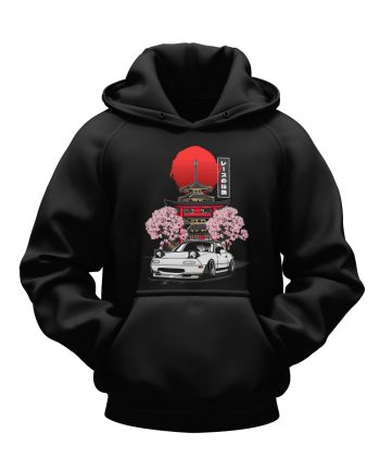 Japanese Car Art JDM Hoodies mazda mx5 DTF Sticker all over print sublimated polo shirt