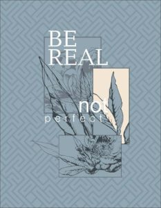 The Inner Compass all over print sweatshirt with an abstract mountain design symbolizing 'find yourself first'.