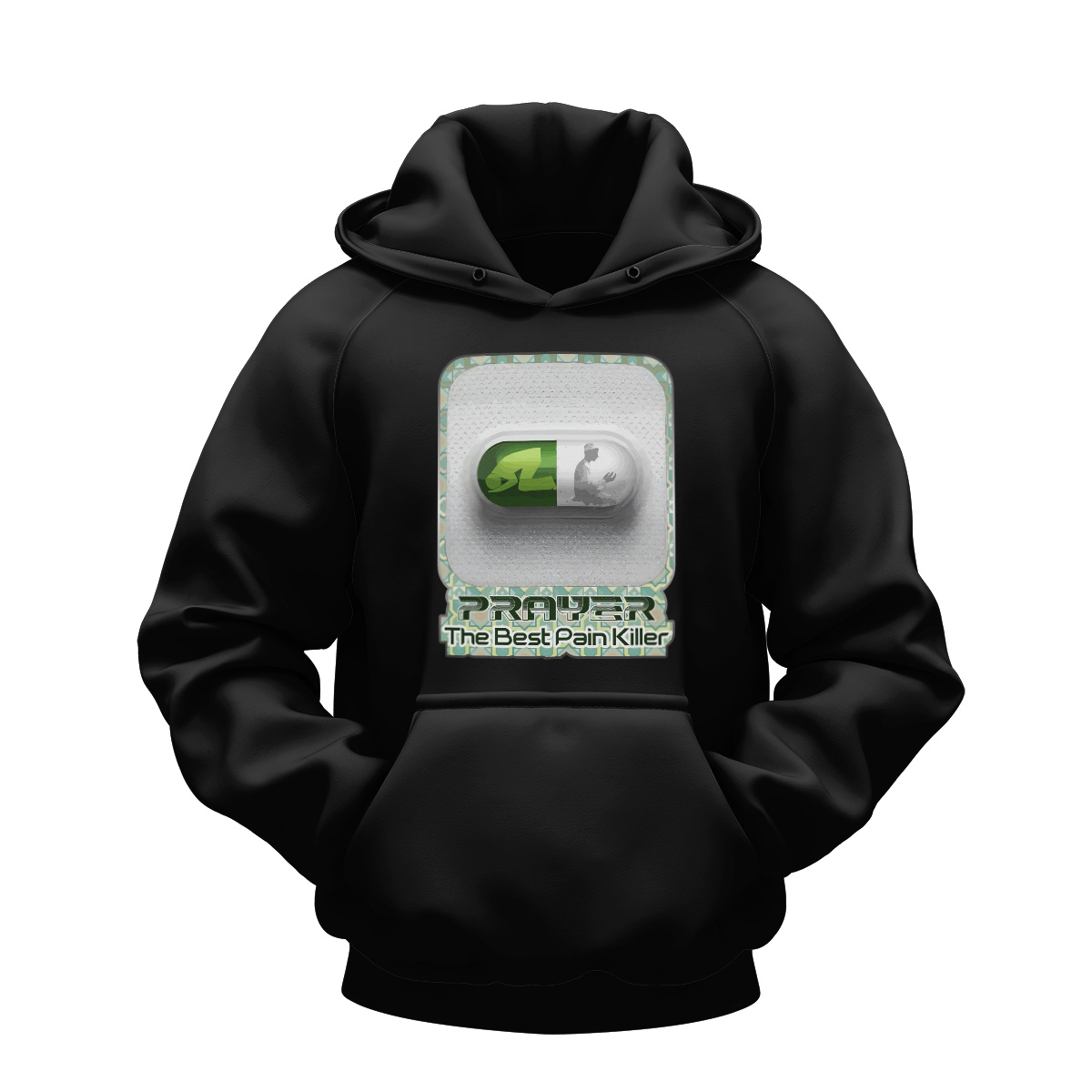 prayer is the best pain killer pray نماز صلوۃ digital graphic Hoodies prayer is the best pain killer pray نماز صلوۃ digital graphic اسلامی Islamic Hoodies DTF Sticker all over print sublimated polo shirt