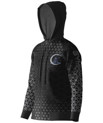 Side view of The Fist of Khonshu Moon Knight Hoodie Pakistan showing the sleeve design.