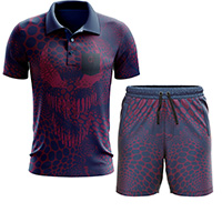design of the Host (symbiote style) Men's Co-ord Set Pakistan with a large symbiote face