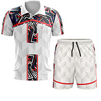 design of the Razor Men's Sportswear Set Pakistan (Polo and Shorts) with abstract design