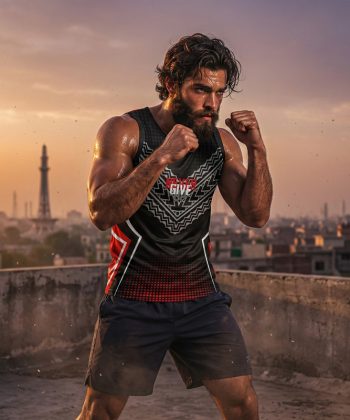 all over print sublimated deco sleeveless shirt vest front view