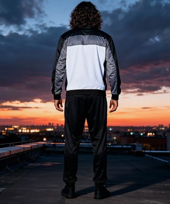 Back view of Chroma trinda mens track jacket pakistan