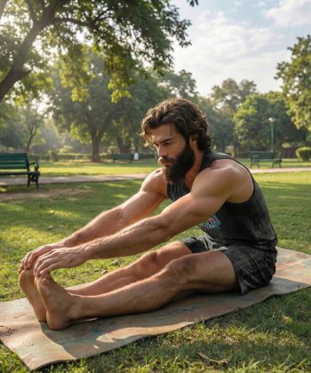 onyx Sublimated sleeveless shirt shorts twinset coord set pakistan male model front view