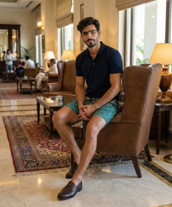 pakistan male model tectonic all over print sublimated leisure Football shorts front view