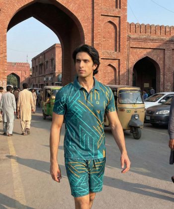 tectonic sublimated polo shirt shorts twinset coord set pakistan male model front view