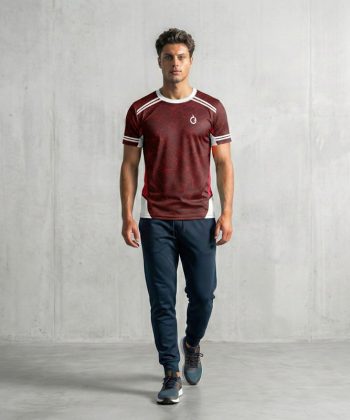 Battle-Scarred All Over Print Sports T-Shirt sublimated Half sleeve Front view