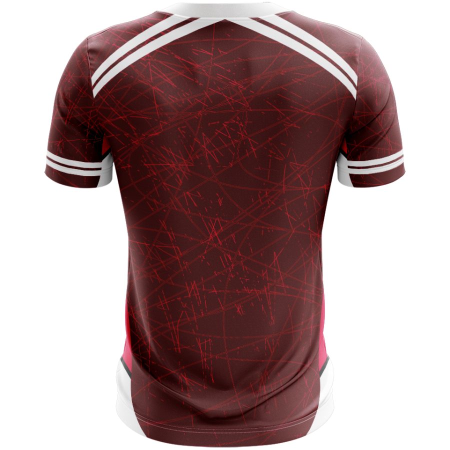Battle-Scarred All Over Print Sports T-Shirt sublimated Half sleeve back view