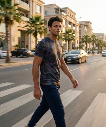 Digital Dimension All Over Print Sports T-Shirt sublimated Half sleeve Front view