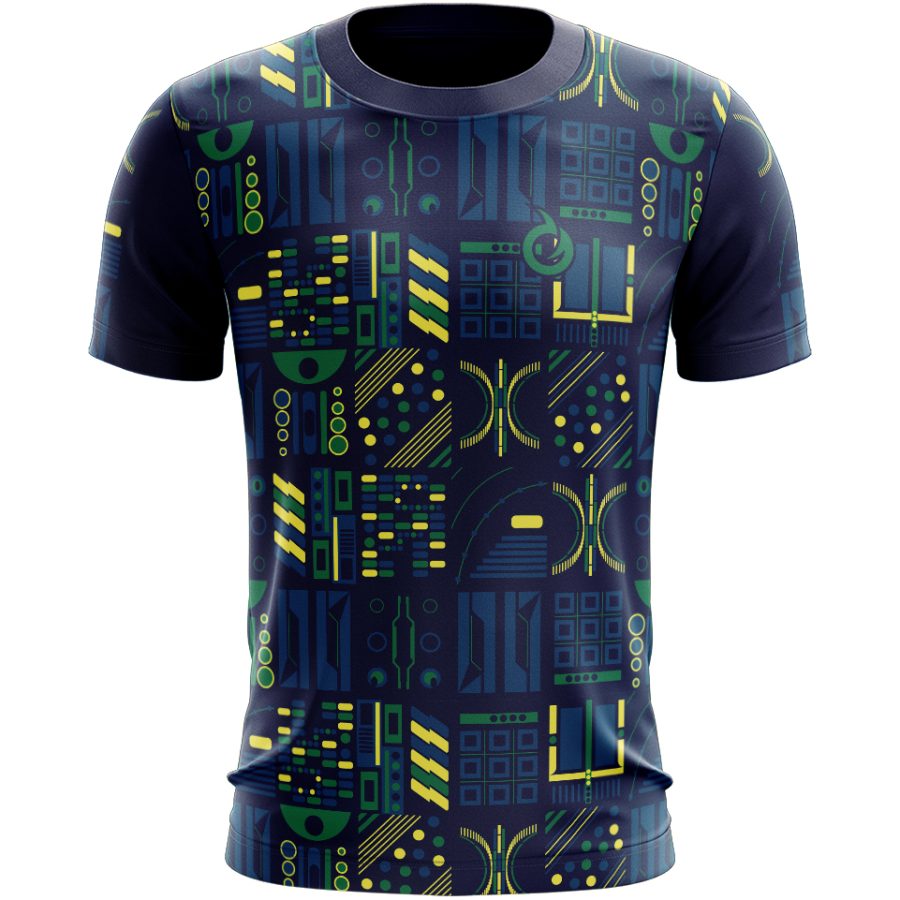 Mainframe All Over Print Sports T-Shirt sublimated Half sleeve Front view