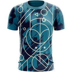 SMALL Schematics All Over Print Sports T-Shirt sublimated Half sleeve Front view