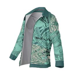 SMALL Tribal Ink Sports Jacket zipper Collar all over print sublimated side view