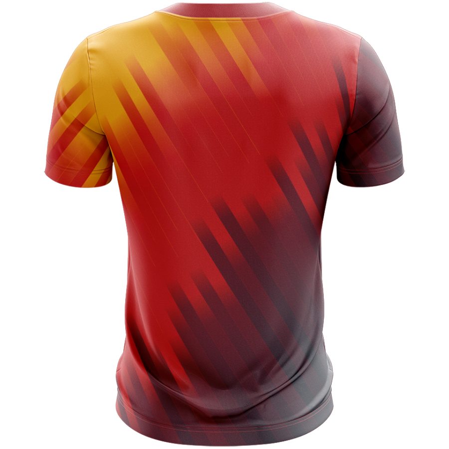 Solar All Over Print Sports T-Shirt sublimated Half sleeve back view