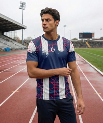 Sprintex All Over Print Sports T-Shirt sublimated Half sleeve Front view