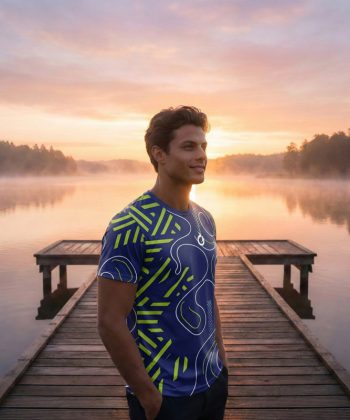 The Navigator All Over Print Sports T-Shirt sublimated Half sleeve Front view