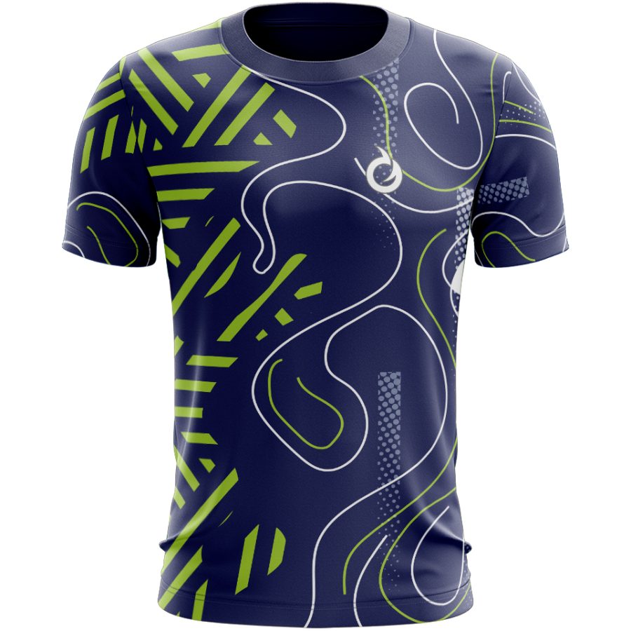 The Navigator All Over Print Sports T-Shirt sublimated Half sleeve Front view