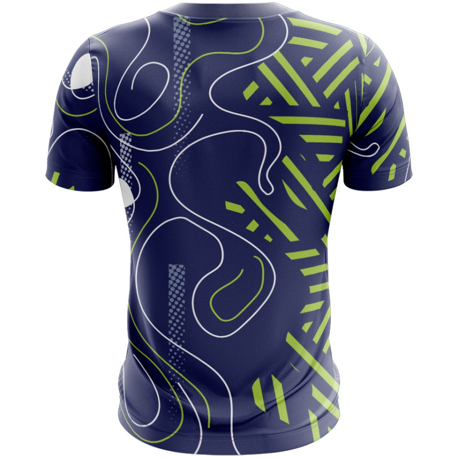 The Navigator All Over Print Sports T-Shirt sublimated Half sleeve back view