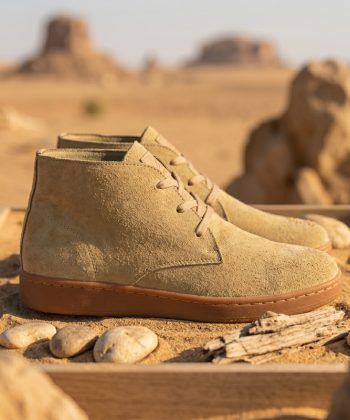 Side profile of men's Dune Ankle suede boots